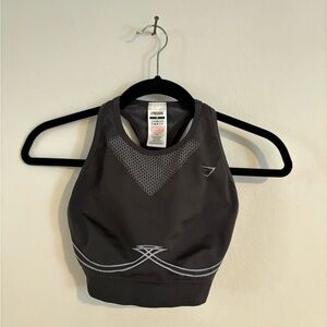 Gymshark Charcoal and Gray Sports Bra